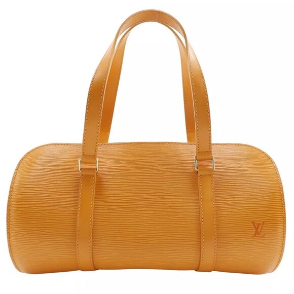 LOUIS VUITTON Soufflot Handbag Mandarin orange Epi Leather Women - Picture 1 of 12